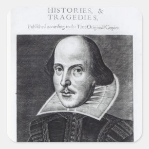 Sticker Carré Titlepage, 'Mr. William Shakespeares