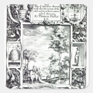 Sticker Carré Titre-page 'à une Pisgah-vue de Palestine