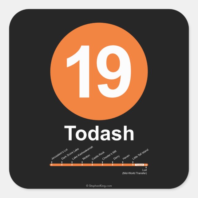 Sticker Carré Todash (Devant)
