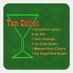 Sticker Carré Tom Collins