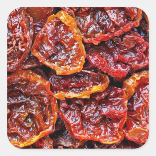Sticker Carré Tomates séchées au soleil