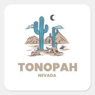 Sticker Carré Tonopah - Nevada