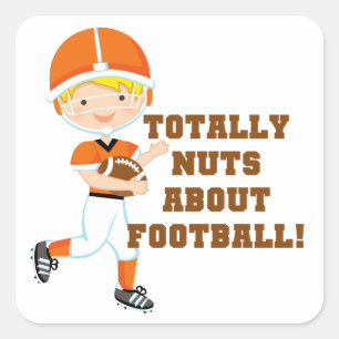 Sticker Carré Totalement Nuts au sujet du football