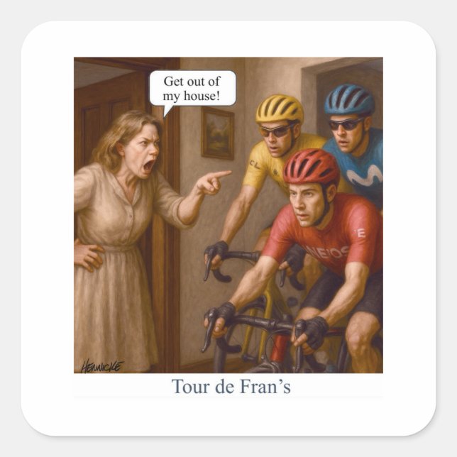 Sticker Carré Tour de Fran’s (Devant)