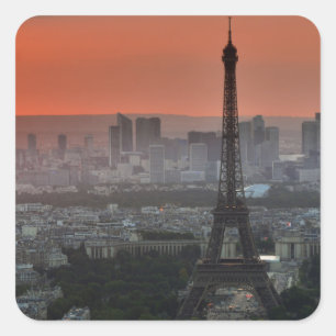 Sticker Carré Tour Eiffel Paris Europe Travel