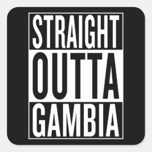Sticker Carré tout droit en Gambie