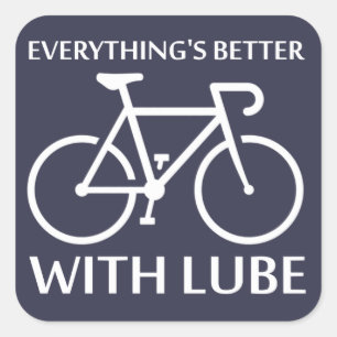 Sticker Carré Tout va mieux avec Lube