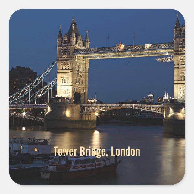 Sticker Carré Tower Bridge, Londres, Angleterre (Devant)