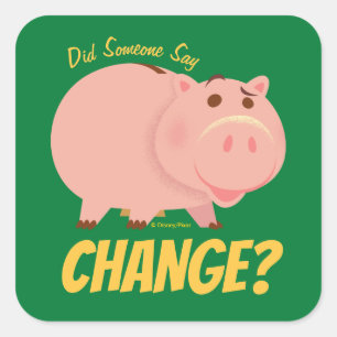 Sticker Carré Toy Story 4 Illustration Hamm
