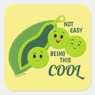 Sticker Carré Toy Story 4   Peas-in-a-Pod Tumbling Out