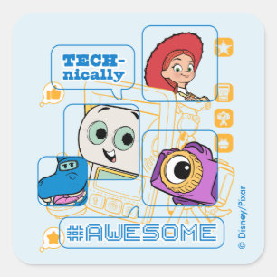 Sticker Carré Toy Story 5   Techniquement génial