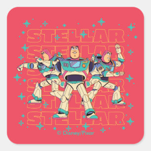 Sticker Carré Toy Story Buzz Lightyear "STELLAIRE"