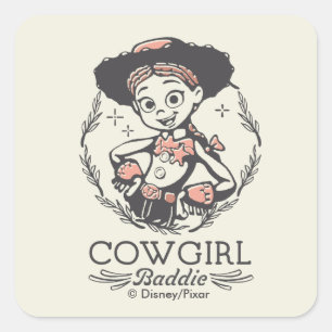 Sticker Carré Toy Story Jessie "Méchante Cowgirl"
