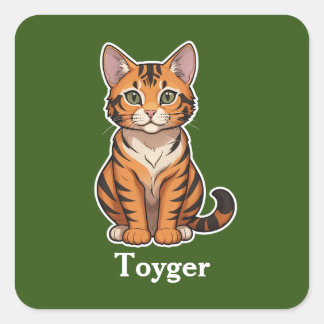 Sticker Carré Toyger