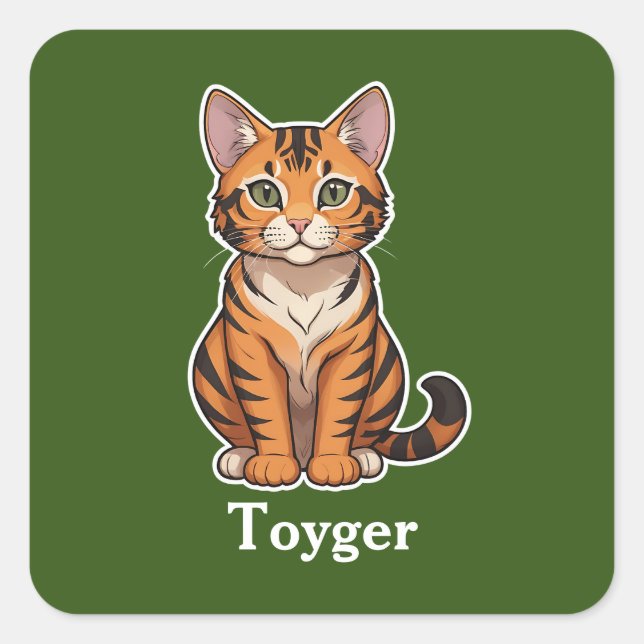 Sticker Carré Toyger (Devant)