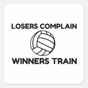 STICKER CARRÉ TRAIN DES GAGNANTS DE VOLLEYBALL