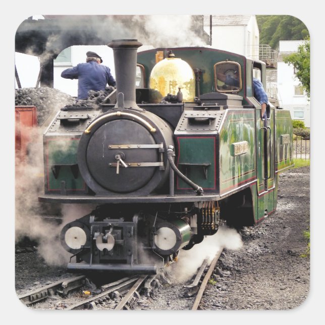 STICKER CARRÉ TRAINS À VAPEUR (Devant)