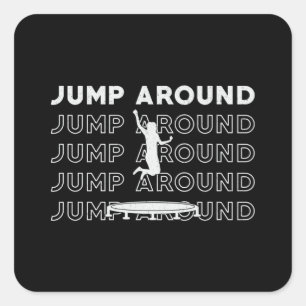 Sticker Carré Trampoline Trampoline Arrondissement Sport Gymnast