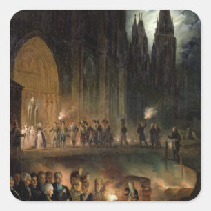 Sticker Carré Transfert des os de la famille royale