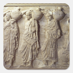 Sticker Carré Transporteurs de Hydria de la frise du nord