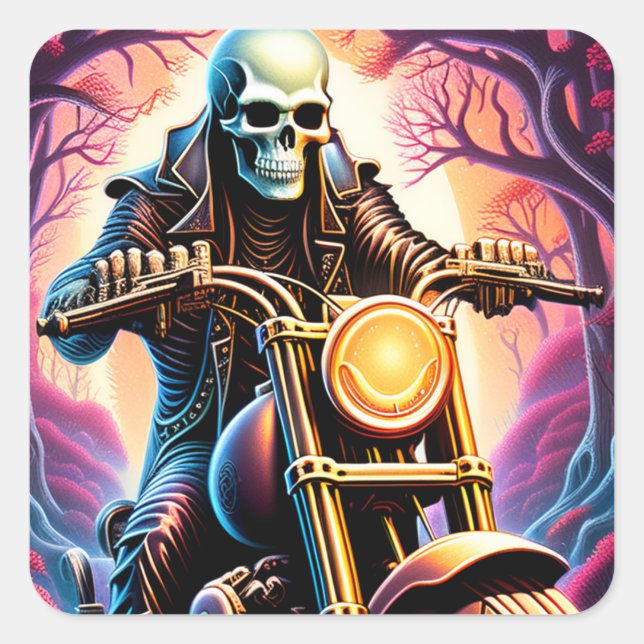 Sticker Carré Traverser les branches entremêlées (Devant)