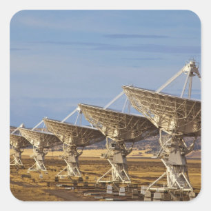 Sticker Carré Très Grand Réseau aka National Radio Astronomy