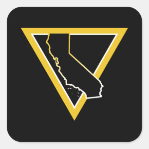 Sticker Carré triangle californien