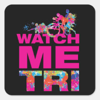 Triathlon Motivation Noir et Magenta Typographie