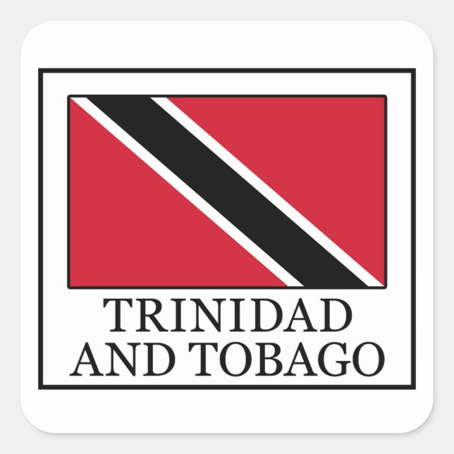Sticker Carré Trinité-et-Tobago (Devant)