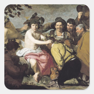 Sticker Carré Triomphe de Bacchus, 1628