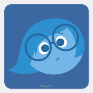Sticker Carré Tristesse 2