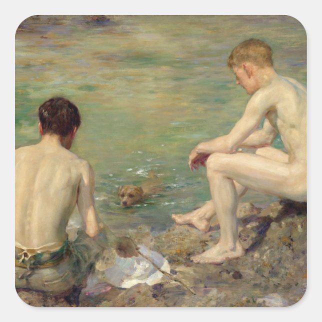 Sticker Carré Trois compagnons (Devant)