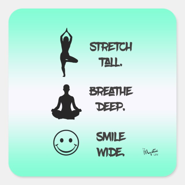 Sticker Carré Trois rappels simples (Devant)