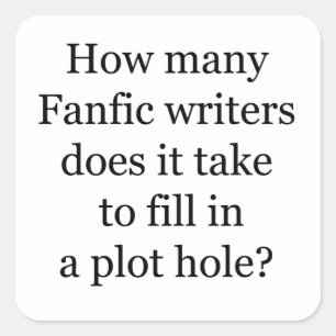 Sticker Carré Trou de tracé