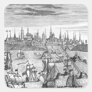 Sticker Carré Troupes de transport d'escadron anglais