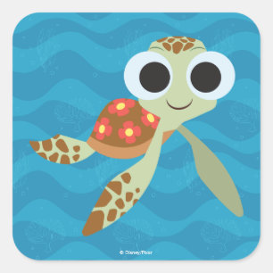 Sticker Carré Trouver Dory Écureuil