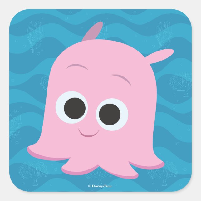 Sticker Carré Trouver Dory | Perle (Devant)