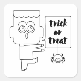 Sticker Carré Truco o trato