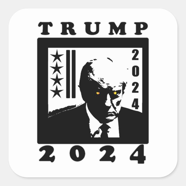 STICKER CARRÉ TRUMP 2024 (Devant)