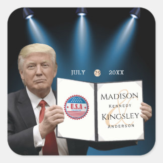 Sticker Carré Trump le plus grand Mariage Extraordinaire