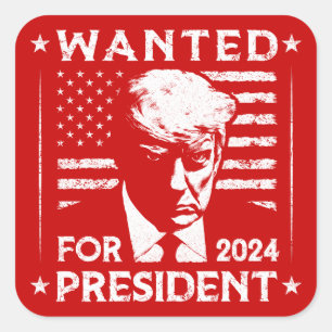 Sticker Carré Trump veut participer à la campagne présidentielle