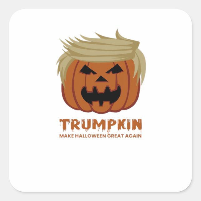 Sticker Carré Trumpkin - Rendre la beauté des Hallowees à nouvea (Devant)