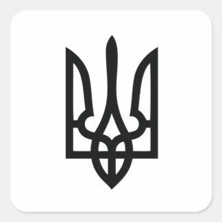 Sticker Carré Tryzub ukrainien