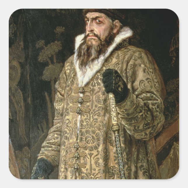 Sticker Carré Tsar Ivan IV Vasilyevich "le Terrible" 1897 (Devant)