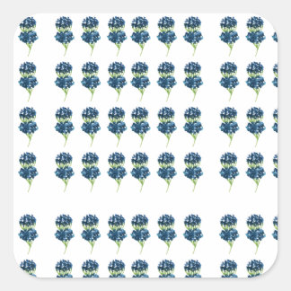 Sticker Carré Tshirt Fleurs Pressées, Fleurs sauvages Boho