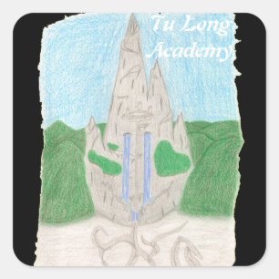 Sticker Carré Tu Long Academy (avec le nom anglais)