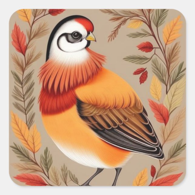 Sticker Carré Turquie Bird (Devant)