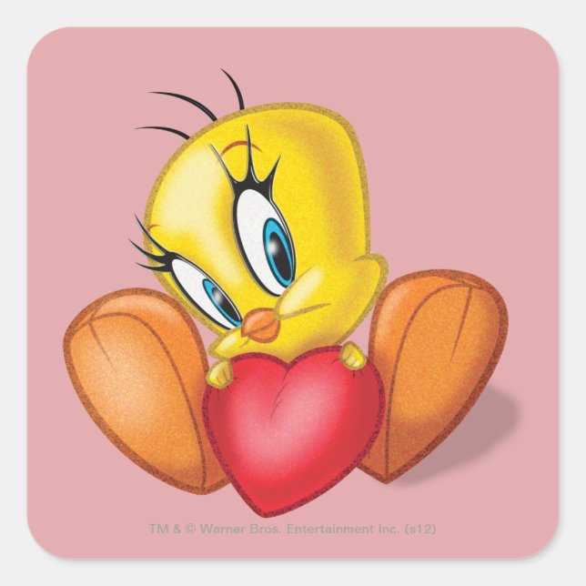 Sticker Carré TWEETY™ Holt Heart (Devant)