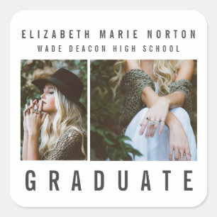 Sticker Carré Type de graduation
