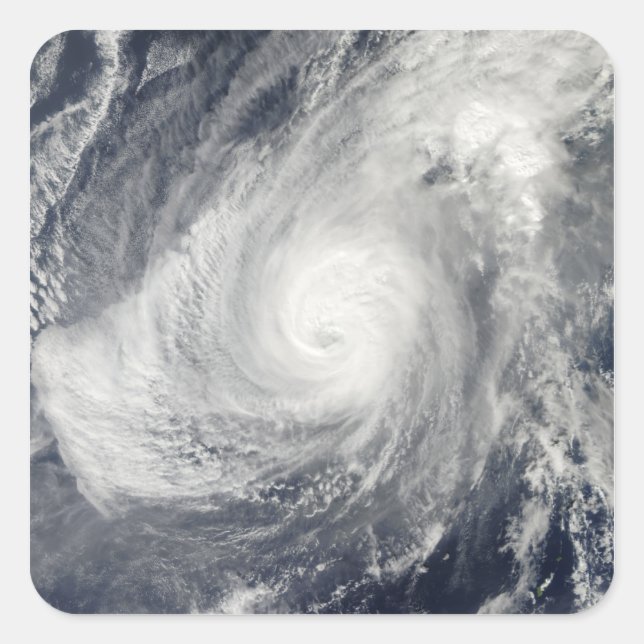 Sticker Carré Typhon Nida au sud-sud-ouest d'Iwo Jima (Devant)